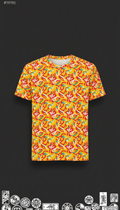 Drop yellow all-over print t-shirt