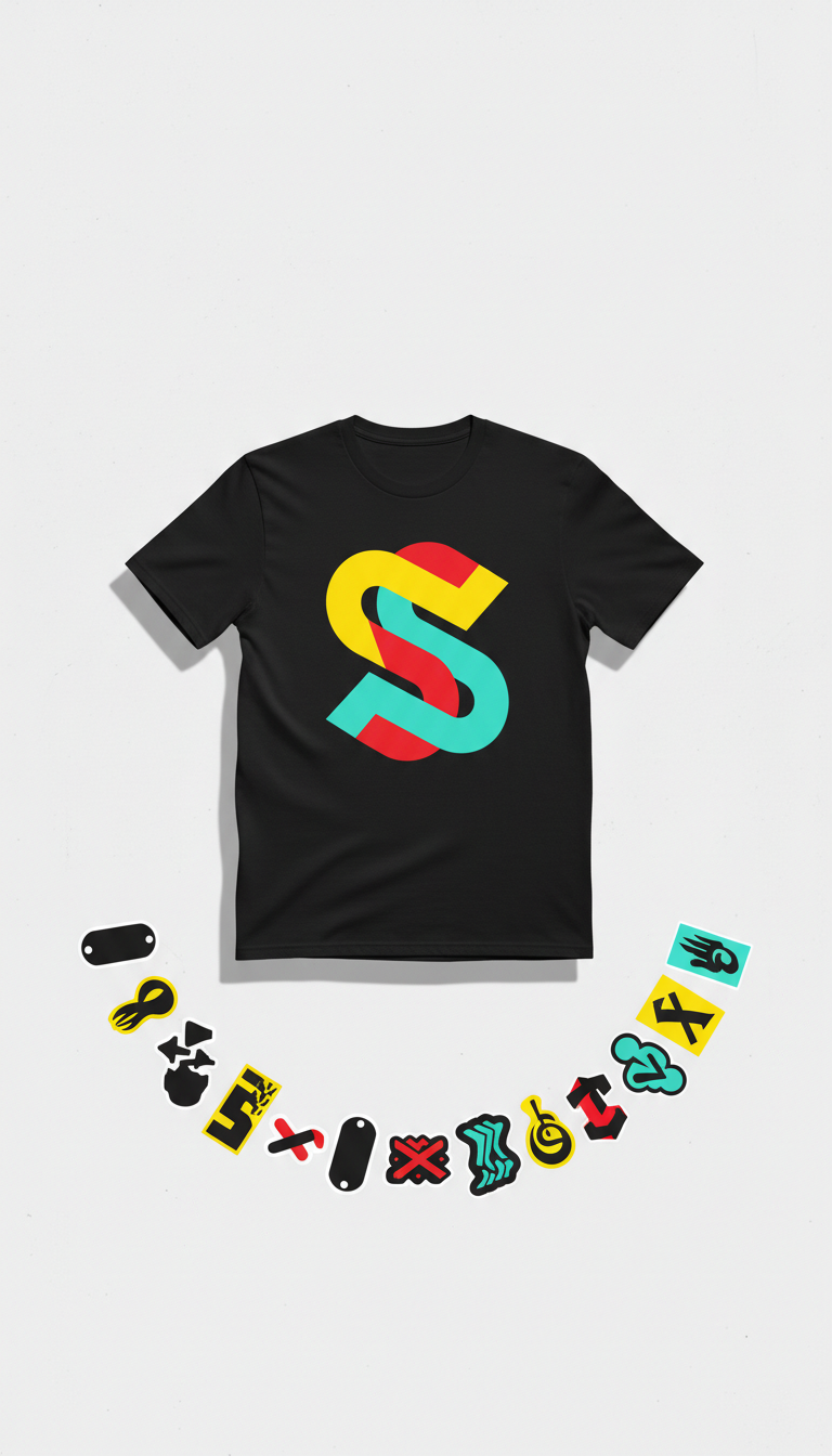 Midnight asphalt signature logo t-shirt